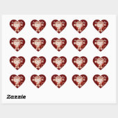 Devil Monkey Heart Stickers (Vel)