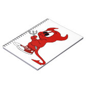 Devil Red Demon Cartoon Satan Evil Hell Heat Notitieboek (Linkerzijde)