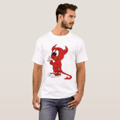 Devil Red Demon Cartoon Satan Evil Hell Heat T-shirt (Voorkant volledig)