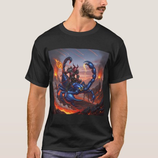 Devil Riding Scorpion T-shirt (Voorkant)