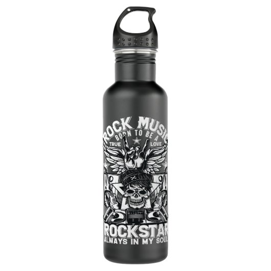 Devil Rock Punk Hard Rock Heavy Metal Waterfles (Voorkant)