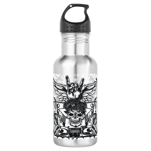 Devil Rock Punk Hard Rock Heavy Metal Waterfles (Voorkant)