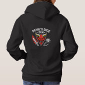Devil’s Dice Den RPG Gamer T‑Shirt – Red Demon Hea Hoodie (Achterkant)