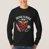 Devil’s Dice Den RPG Gamer T‑Shirt – Red Demon Hea T-shirt (Voorkant)