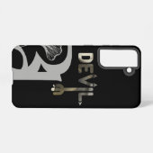 DEVIL Samsung Hoesjes Trend Abstracte Kunst Zwart  Samsung Galaxy Hoesje (Achterkant horizontaal)