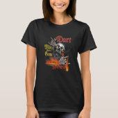 Devil skeleton design darts a devil good game dart t-shirt (Voorkant)