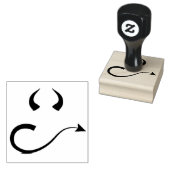 Devil sketch rubberstempel (Gestempeld)