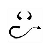 Devil sketch rubberstempel (Afrduk)