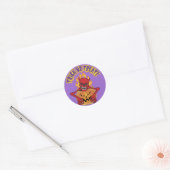 Devil Skull Ronde Sticker (Envelop)