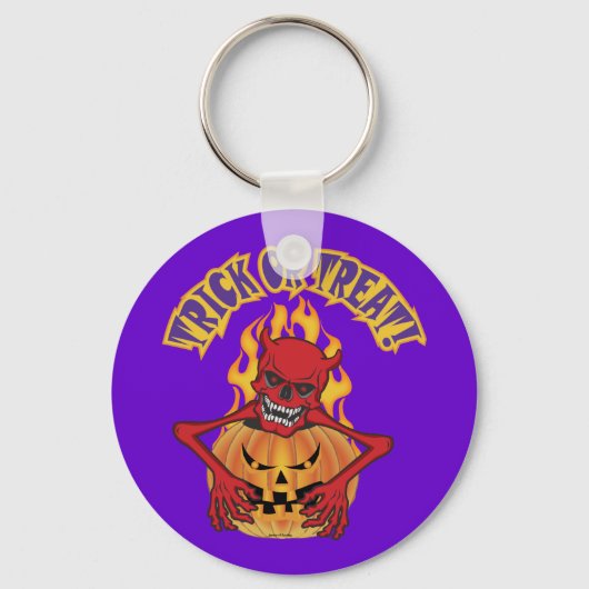 Devil Skull Sleutelhanger (Voorkant)