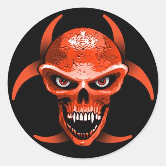 Devil Skull Sticker (Voorkant)