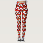 DEVIL SMILING FACES GROUP + jouw idee Leggings (Voorkant)
