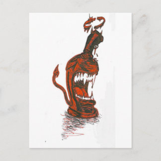DEVIL SPRAY KAN BRIEFKAART