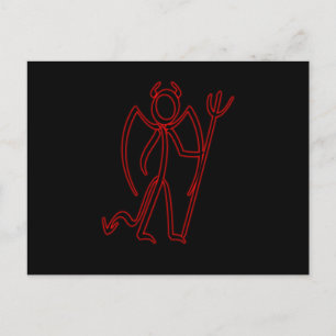 Devil - Stickman Briefkaart