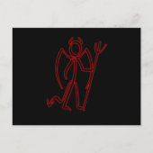 Devil - Stickman Briefkaart (Voorkant)