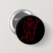 Devil - Stickman Button (Voorkant /achterkant)