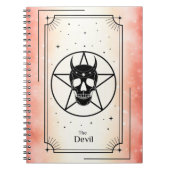 Devil Tarot Kaart Notitieboek (Voorkant)
