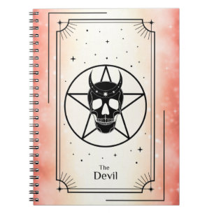 Devil Tarot Kaart Notitieboek
