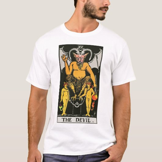 Devil  Tarot Kaart T-shirt (Voorkant)