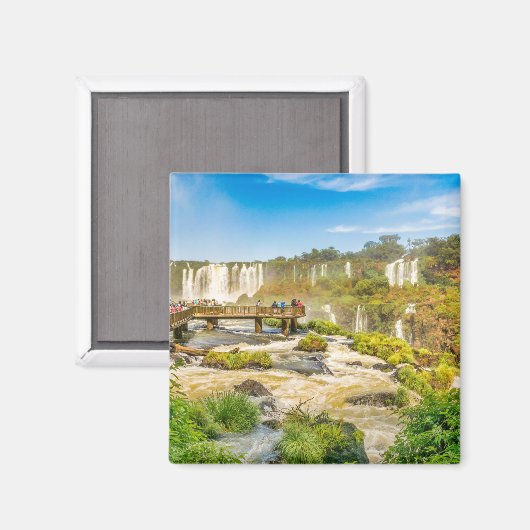 Devil Throat Waterfalls from Brazilian Border Magneet (Voorkant / Achterkant)