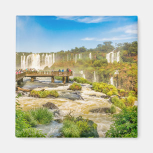 Devil Throat Waterfalls from Brazilian Border Magneet