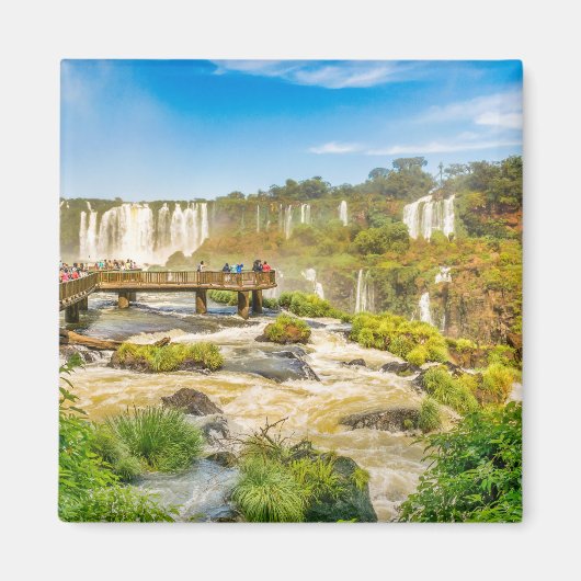 Devil Throat Waterfalls from Brazilian Border Magneet (Voorkant)