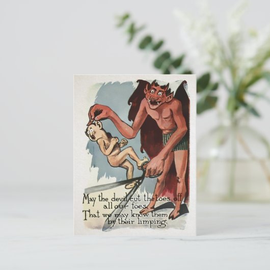  Devil Toes Briefkaart (Staand voorkant)