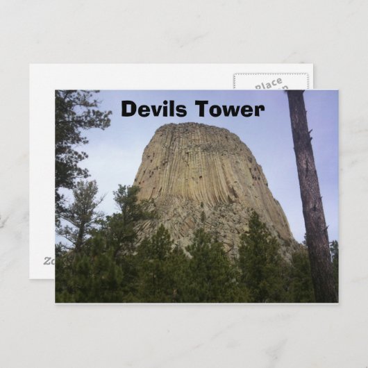 Devil Tower Briefkaart (Voorkant / Achterkant)