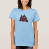 Devil Town Women's Fited Burnout T-shirt (Voorkant)