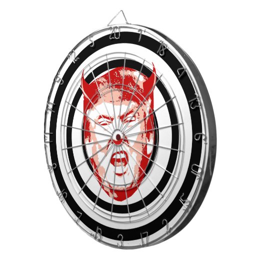 Devil Trump Dart Board Dartbord (Voorkant Rechts)
