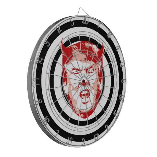 Devil Trump Dart Board Dartbord (Voorkant Links)