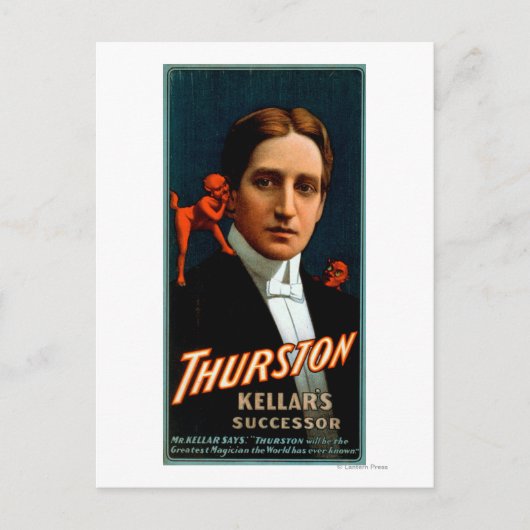 Devil vertelt hem geheimen Magic. Briefkaart (Voorkant)