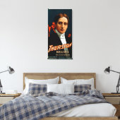 Devil vertelt hem geheimen Magic. Canvas Afdruk (Insitu (Slaapkamer))