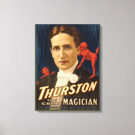 Devil vertelt hem geheimen Magic. Canvas Afdruk (Voorkant)