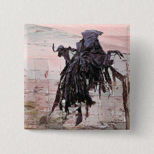 DEVIL VIERKANTE BUTTON 5,1 CM