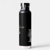 DEVIL Waterfles Trend Abstract Zwart Wit Goud (Rechts)