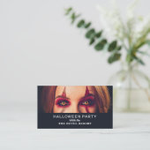 Devil Woman, Halloween Party Ticket Invitation Informatiekaartje (Staand voorkant)