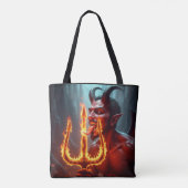 Devil Worship Trident Tote Bag (Achterkant)