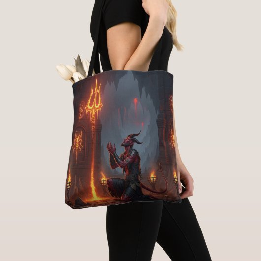 Devil Worship Trident Tote Bag (Dichtbij)