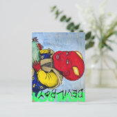 Devilboy-kaart Briefkaart (Staand voorkant)