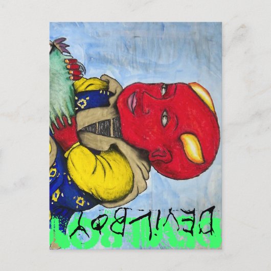 Devilboy-kaart Briefkaart (Voorkant)