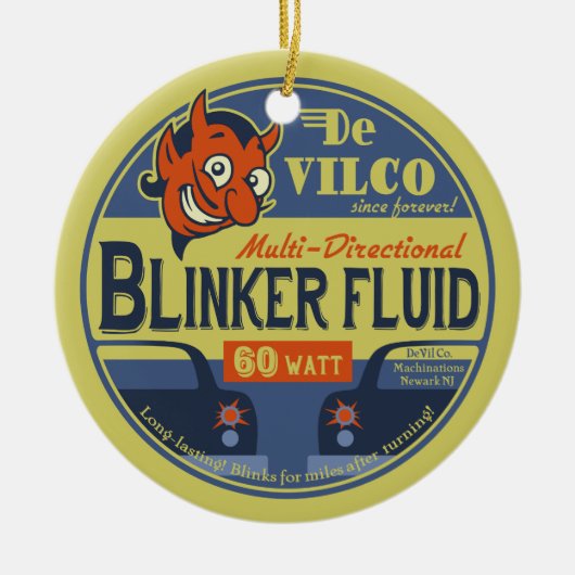 DeVilCo Blinker Fluid Keramisch Ornament (Voorkant)