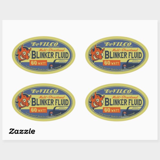 DevilCo Blinker Fluid Ovale Sticker (Vel)