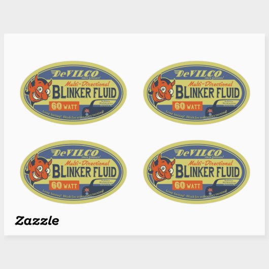 DeVilCo Blinker Fluid Ovale Sticker (Vel)