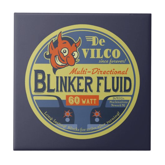 DeVilCo Blinker Fluid Tegeltje (Voorkant)