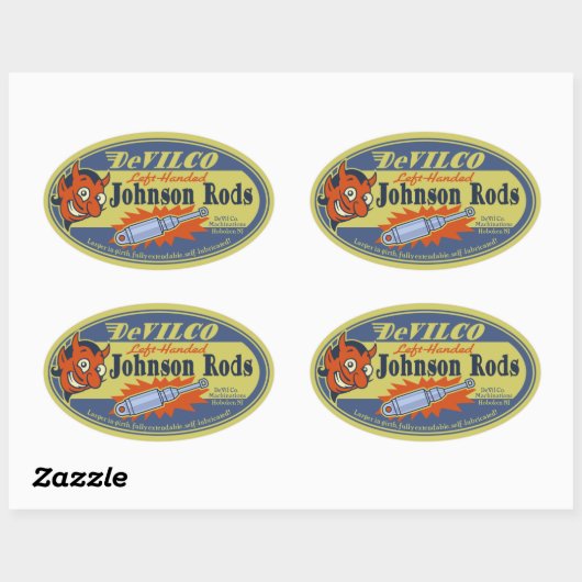 DeVILCO Left-Handed Johnsons Ovale Sticker (Vel)