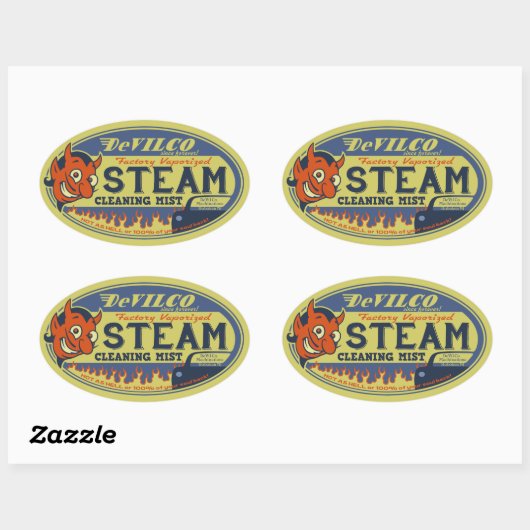DeVilco Stoomreiniger Ovale Sticker (Vel)