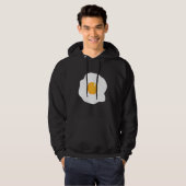 Deviled Egg Costume add Devil Horns and Tail Hallo Hoodie (Voorkant volledig)