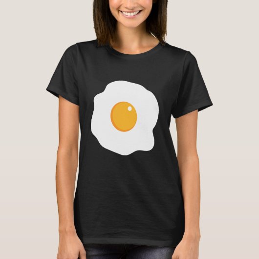Deviled Egg Costume add Devil Horns and Tail Hallo T-shirt (Voorkant)