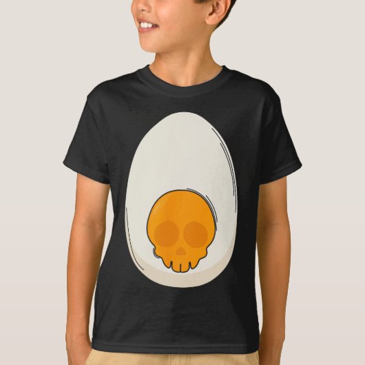 Deviled Egg Costume Devil Horns Halloween Love Egg T-shirt (Voorkant)
